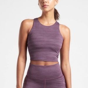 Athleta Small Cascadia Violet Conscious Space Dye Crop Top